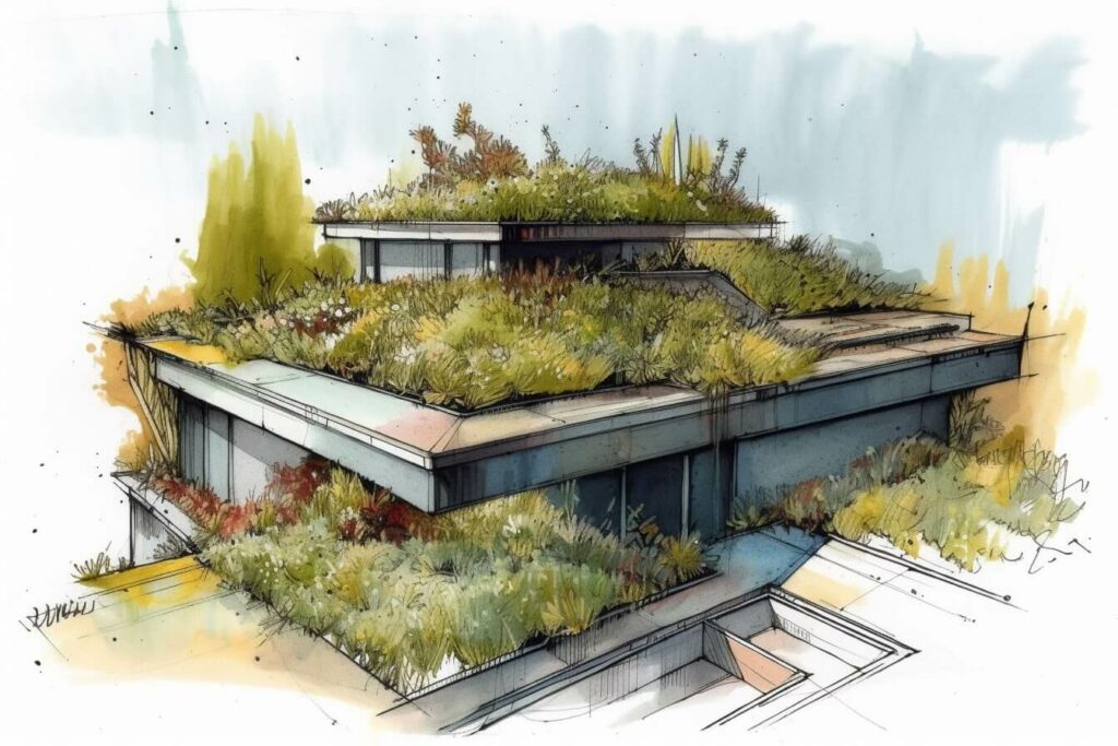 concept for Louis Vuitton  Green building design, Green wall, Green roof